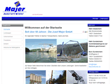 Tablet Screenshot of majer-baustoffwerke.de